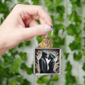 LIEFDE EN WEERSTAND Origami Premium Metal Sleutelh Sleutelhanger (Hand)