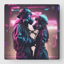 LIEFDE EN WEERSTAND Toekomstbereik 2 Vierkante Klok