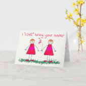 LIEFDE EN WIJN DELEN MET U ** ZUSTER ** OP VERJAAR KAART (Gele Bloem)