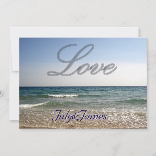 liefde en zee kaart (Voorkant)