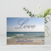 liefde en zee kaart (Staand voorkant)