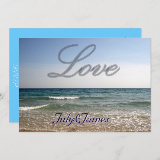 liefde en zee kaart (Voorkant / Achterkant)