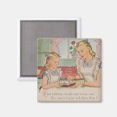 Liefde en zorg begint met Pyrex ware Magnet (Voorkant / Achterkant)