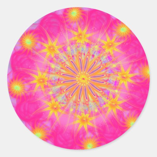 Liefde Energie door pwrpl Ronde Sticker (Voorkant)