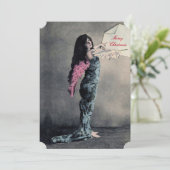 Liefde Engel Kerstmis - Uitnodigingen / RSVP / Kaa (Staand voorkant)