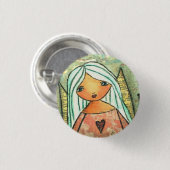 Liefde engel-knoopbadge ronde button 3,2 cm (Voorkant /achterkant)