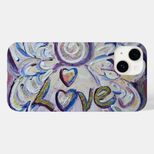 Liefde Engel Woord Kunst Aangepaste iPhone Case