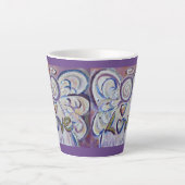 Liefde Engel Woord Kunst Custom Latte Mok Cup (Voorkant)