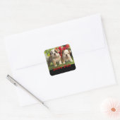 Liefde Engels Bulldog Puppy Dog Groet Sticker (Envelop)