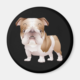 Liefde Engelse Bulldog Puppy Hond Zwart Magneet