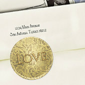 Liefde Envelope Zegel Goud