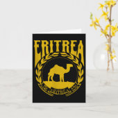 Liefde Eritrea met Eritrea Embleem Eritrea Onafhan Kaart (Gele Bloem)