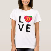 Liefde - Eritrea vlag T-shirt (Voorkant)