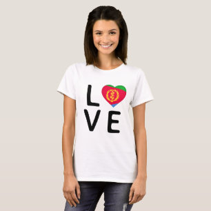 Liefde - Eritrea vlag T-shirt