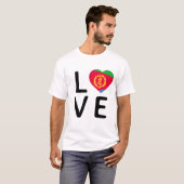 Liefde - Eritrea vlag T-shirt (Voorkant volledig)