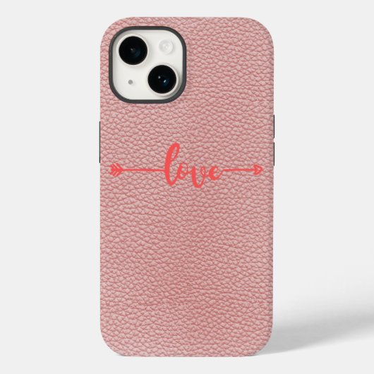 liefde esthetische roze iphone 14 hoes. Case-Mate iPhone case (Achterkant)