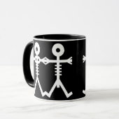 Liefde Euwige Skeletten Icoon 2007 Kunst Mok (Voorkant links)