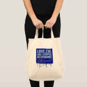 Liefde Exe Blauwe Scherm Dood Y2K Tech Grappige Co Tote Bag (Voorkant (product))