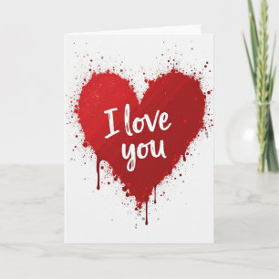 Liefde-explosie kunstkaart kaart