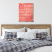 Liefde-expressieve gedicht rustige tekendoek canvas afdruk (Insitu (Slaapkamer))