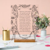 Liefde Expression Line Art Victoriaans Eenvoudig Acryl Bord (Huwelijk)