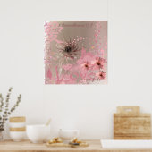 Liefde Faalt Nooit ConeFlower Collage Poster (Keuken)