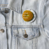 Liefde Faalt Nooit Daisy 1 Korintiërs 13 Ronde Button 5,7 Cm (In situ)