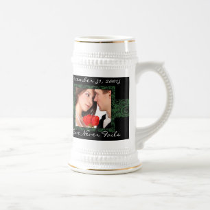 Liefde faalt nooit Foto Bruiloft Stein Bierpul