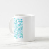 Liefde Faalt Nooit Gepersonaliseerd Koffiemok (Voorkant links)