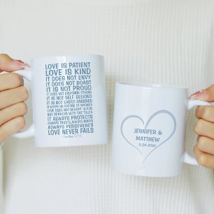Liefde Faalt Nooit Gepersonaliseerd Koffiemok