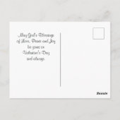 Liefde faalt nooit Inspirerend Valentijnsdag Briefkaart (Achterkant)