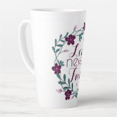 Liefde Faalt Nooit Latte Mok (Linkerhoek)