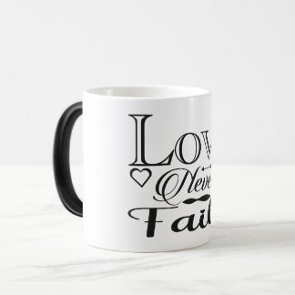 Liefde faalt nooit magische mok