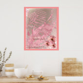 Liefde Faalt Nooit Met Huwelijksbeloften Poster (Keuken)