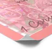 Liefde faalt nooit met huwelijksgeloften poster (Hoek)