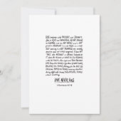 Liefde faalt nooit minimalistisch feestdagenkaart (Voorkant)