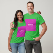 Liefde Faalt Nooit roze meisje T-shirt (Unisex)