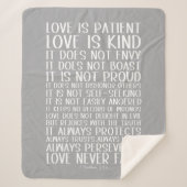 Liefde faalt nooit Sherpa deken (Voorkant)