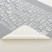 Liefde faalt nooit Sherpa deken (3/4)