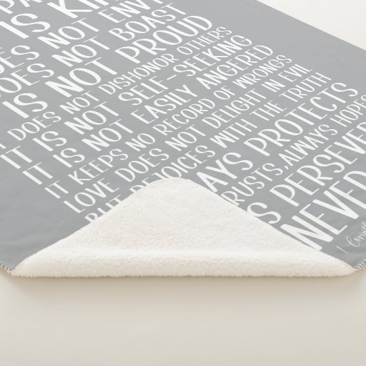 Liefde faalt nooit Sherpa deken (3/4)