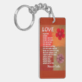 Liefde faalt nooit Sleutelhanger (Voorkant Links)