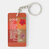 Liefde faalt nooit Sleutelhanger (achterkant)