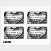 Liefde faalt nooit Sticker (Vel)