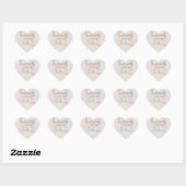 Liefde Faalt Nooit Sticker/Cadeau/Trouw/Geest Hart Sticker (Vel)