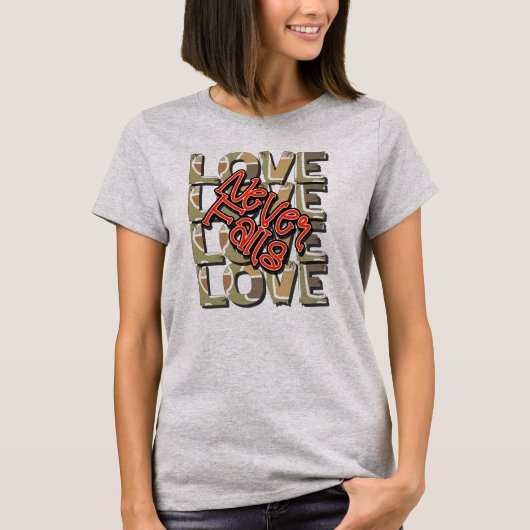 Liefde Faalt Nooit T-shirt (Voorkant)