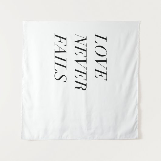 liefde faalt nooit wandkleed (Voorkant (horizontaal))