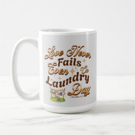 Liefde faalt nooit, zelfs op wasdag - Geïnspireerd Koffiemok