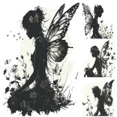 Liefde Fairy Baby shower cadeau | Poster geboortes