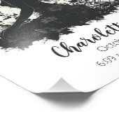 Liefde Fairy Baby shower cadeau | Poster geboortes (Hoek)