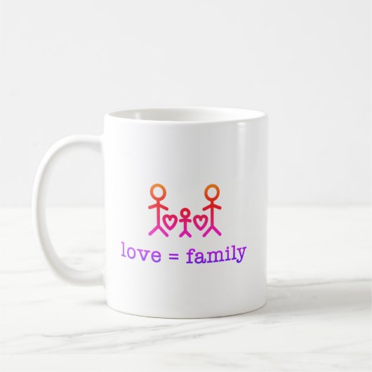 Liefde = Familie, Koffiemok (Links)